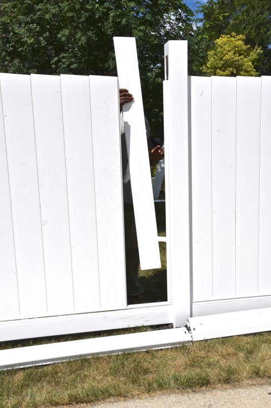 Vinyl Horse Fence Installation